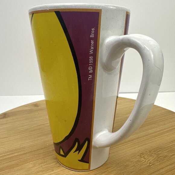 Looney Tunes Marketed By Gibson 1998 Tweety Bird Coffee Mug Tea Cup 16oz - Picture 4 of 7